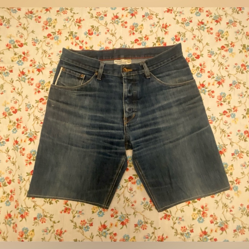 Raleigh Denim Selvedge Jorts, hemmed, 32 waist